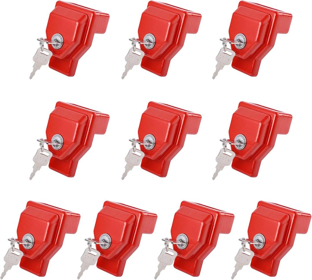 Glad Hand Lock Keyed Alike 10 Pack Heavy Duty Aluminum Air Brake Glad Hand Lock for Tractor Trailer