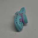 Kids' Aqua Blue and Purple Clogs with Heart Patch , 3
