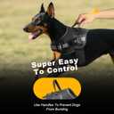 Waterproof AirTag Dog Harness, No-Pull Dog Harness with Airtag Holder, Reflective Adjustable Dog Vest Harness with Apple Air Tag Case, Material- Durable Harness for Small Medium Large Dogs (Black, XL)