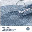 Bosap Bath Mat,Ultra Thin Bathroom Runner Rugs,Large Bath Mats for Bathroom,Quick Dry,Non-Slip,Machine Washable,Low Pile,Bath Rug,Shower Outside,Sink,Home Decor Accessories.Blue,1'5"x4'11"17x59inch