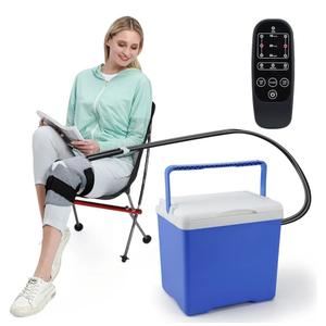 Knee Ice Machine for Post-Surgery – 8-Quart Affordable Cold Therapy Machine for Knee Replacement, 5X Faster Healing, Programmable Ice Therapy with Quiet Motor, Leak-Proof