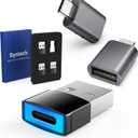 Syntech USB C to USB Adapter (2 Pack) & DrivePower USB to USB C Adapter with LED Light 4 Pack