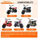 Mini Bike Hydraulic Brake Kit with Rear Caliper Mount Bracket Adapter Compatible with Monster Mega Moto 80cc 105cc MMB80 MMB105 Minibike GMB100 Coleman RB100 Powersports Parts