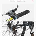 VEVOR Mountain Bike, 29 inch MTB Bicycle with Front Suspension, 21 Speeds Shimano Twist Shifting, Dual Disc Brakes, Aluminum Alloy Frame, for Men/ Women