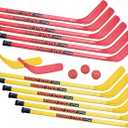Champion Sports RHINO® Stick Elementary Hockey Set – 36", Red/Yellow