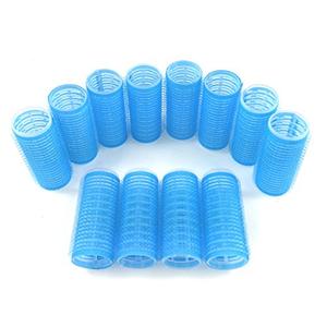 Kamay's Small Size Hair Rollers Curlers Self Grip Holding, For Hairdressing, Design Gripping Sticky Cling Style For DIY Or Salon (25mm/1" 12PCS) Random Color