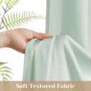 HOMEIDEAS Non-See-Through French Door Curtains Set of 2 for Front Door, Light Filtering Privacy Semi Sheer Window Curtains with Rod Pocket and Tie Back, Sage Green, 26W X 72L Inch