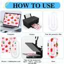 2 x 10 Pack Sublimation Blank Acrylic Paper Clips 3 x 1.2' Jumbo Paper Clips Heat Transfer Clip Sublimation Crafts for Back to School Supplies Teacher Appreciate Gift Office Stationery DIY