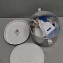 Cat Water Fountain Pumpless Stainless Steel Buckets & Bowl Wireless Pet Water Fountain 2.5L Water Fountains for Cats Indoor Dispenser Easy to Clean BPA -Free White