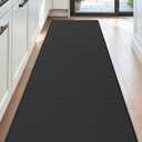 DEXI Kitchen Floor Mats Cushioned Anti Fatigue, 23x59, Large Wide Standing Runner Rug Waterproof, Comfort Memory Foam Padded for Front Sink Laundry, Black