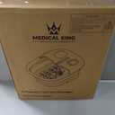 Medical king Foot Spa with Heat and Massage and Jets Includes A Remote Control A Pumice Stone Collapsible Massager with Bubbles and Vibration