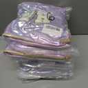 9 x Hiroyuki Iridescent Makeup Bag, 14 inches Cosmetic Bag, Large Capacity Travel Pouch (Hair, purple)