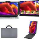 Laptop Monitor Extender, Portable Monitor for Laptop, Screen Extender Portable16:9, HDMI/Type-C Plug and Play Display Screen Extender Monitor 1080P for Tablet Laptops PC/Mac/Phone