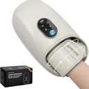 Nekteck Hand Massager with Heat and Compression, Hand Massager for Arthritis and Carpal Tunnel, Hand and Wrist Massager for Pain Relief, Rechargeable and Cordless, Gifts for Women Men (Beige)