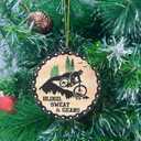 Riding Bike Blood Sweat Gears Ornament, Rider Boy Christmas Ornament 2025, Mountain Bike Rider Ornaments Decoration, Cycling Wooden, Keepsake Gift Idea for Riders, Cyclists, Sport Lovers