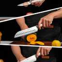 Kitchen Knife Set, 3-Piece Knives Set for Kitchen with Chef Knife, Santoku & Paring Knife, German 1.4116 Stainless Steel Knife Set, Lightweight Design, Gift-Ready Chef Knife Set