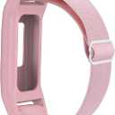 C2D JOY Nylon Strap Compatible with Garmin Vivofit Jr. 3 Bands Watch Sport Hoop&Loop Wristband - Pink