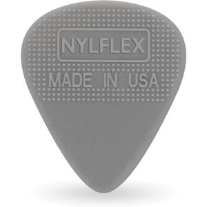 D'Addario Accessories Nylflex Guitar Picks - Nylon Guitar Picks with Grip - Great for Vintage Electric Sounds and Acoustic Strumming - 10 pack, Medium (.75mm)