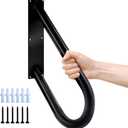 Handrails for Outdoor Steps, 27.5" Wall Mount Hand Railings for Stairs Outdoor, Non-Slip Porch Railing U Shape Stair Handrails for 1-3 Steps Outdoor Garage (1, 27.5 Inches)