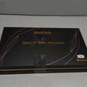 INTEO Red Light Therapy for Face, 3 Modes Portable Led Face Mask Light Therapy with Remote, Near-infrared 850 Red Light Mask with Timing Function, Led Light Therapy At Home 180 LED Beads (Black Golden)