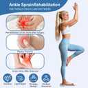 Ankle Strengthener Foot Fitness Kit for Ankle Sprains,Physical Therapy.Includes Balance Board,Resistance Band,Fascia Ball(with User Guide)