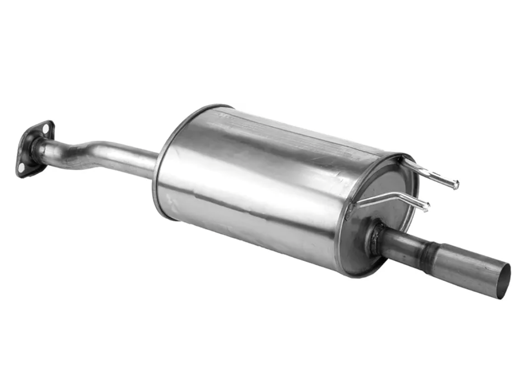 Stainless Steel Rear Exhaust Muffler + Gasket+ Bolt Kit for 2006-2011 Honda Civic 1.8L 2006-2011 Civic Hybrid 1.3L