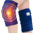 JOBYNA Knee Heating Pad for Arthritic, 2PCS Super Soft Electric Heat Pad for Leg, 20s Fast Heating Knees Warmers with 10-90min Auto-Off Timer, 86-158 Heat Level (No Battery, No Vibration)