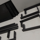 Black Multiple Wall Mounting Shelves, Size 23.5" x 11"