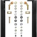 RealTruck BACKRACK Hardware Kit for use w/ 21" Toolbox, Black, No Drill | 30221TB | Fits 2017-2025 Ford F-250/F-350 Aluminum Body