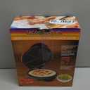 Taco Tuesday Deluxe 8-Inch 6-Wedge Electric Quesadilla Maker with Extra Stuffing Latch, Red