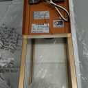 19" Gold Outdoor Wall Lantern 2-Light, Large Modern Wall Sconce Light Fixture, Industrial Porch Light with Glass, Waterproof Farmhouse Exterior Lamp (1 Pack) (19 Inch Ordinary)