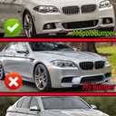 Front Bumper Lip Splitter Spoiler Compatible with BMW 5 Series 528i/ 535i/ 535d/ 550i/ F10 M Sport 2011-2016 (M Sport Model Only), Gloss Black 4pcs Air Chin Body Kit Exterior Accessories