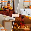 3in Handmade Crystal Skull Head Statue Colorful Glass Skull Decor Gifts for Halloween, Day of The Dead Decorations