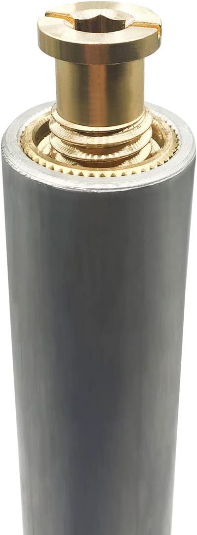 Poolzilla 1 Pack 18” Aluminum Tube with Brass Anchor for Pool Safety Cover Installation, Anchor Installation for Loose Ground or with Pavers, Extra Long