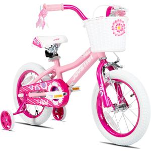 JOYSTAR Girls Bike for Toddlers and Kids Age 3-10 Years, 12 14 16 20 Inch Kids Bike with Training Wheels and Handbrakes, 20 Inch Bike with Kickstand, Multiple Colors