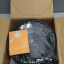 Frying Pan with Lid Skillet Nonstick 10 inch Carbon Steel Wok Pan Woks and Stir Fry Pans for Electric,Induction and Gas Stoves (Black)