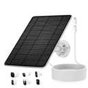 5W Solar Panel for Camera Type C and USB Port，Compatible with Spotlight Cam/Pro/Plus Battery,IP66 Waterproof, 13ft Cable White