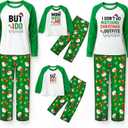 Matching Christmas Pajamas for Family Sets Holiday Jammies Sleepwear Christmas Pjs for Women Men Couples (White)