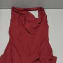 Women's Sexy Backless V Neck Mini Dress Summer Club Night Sleeveless Tight Cocktail Dresses (Large, Wine Red)