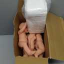 37 Pcs Baby Shower Diaper Changing Game Supplies Including Dolls Blindfold Diapers Cardboard Sign Baby Changing Diaper Race Game Set for Gender Reveal Party (Elegant)