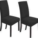 Dining Chair for Dining Room 2 Pack Chocolate Parsons Chair Slipcover Spandex Fabric Fit Stretch Chair Covers Protector for Dining Room