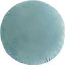 Round Throw Pillow, 18” Super Soft Round Decorative Pillows Sofa Chair Cushion Floor Pillows for Couch Office Living Bedroom (Green)