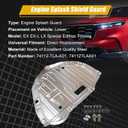 GXARTS 74112-TLA-A01 Engine Splash Shield Guard with mounting Screws Compatible with Honda CR-V CRV EX EX-L 1.5L 2017 2018 2019 2020 2021 2022 Replace 74112TLAA01 Under Engine Cover Lid