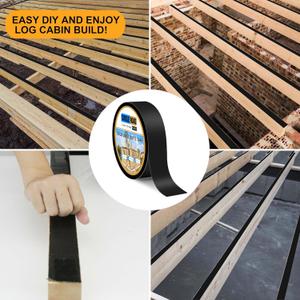 7 Pack Joist Tape for Decking 2'' X 50', 7 Rolls Weatherproof Butyl Tape for Wood Decks Beams Roof, Flashing Tape Anti-Corrosion Weather Resistant Black Deck Joist Tape Outdoor Patio Repair