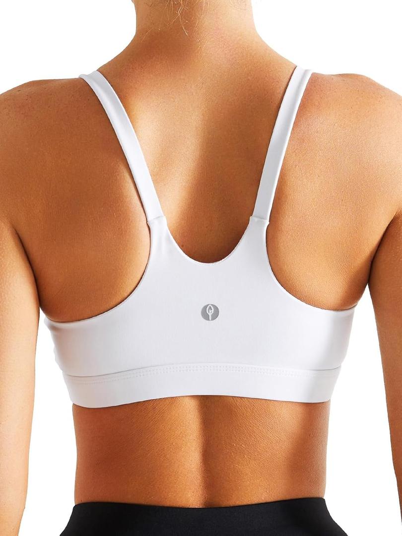Sports Bras for Women,U Back Padded Medium Support Wireless Yoga Workout Longline Sports Bra with Removable Cups XL