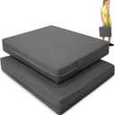 2 Pcs Stadium Seat Cushions Water-Repellent Bleacher Seat Cushions Indoor & Outdoor Seat Cushion for Bleachers Portable Stadium Cushion for Sports Events, Office Chairs, Beaches (Dark Grey)