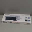 Wireless Keyboard and Mouse Ultra Slim Combo, TopMate 2.4G Silent Compact USB 2400DPI Mouse and Scissor Switch Keyboard Set with Cover, Batteries Included, for PC/Laptop/Windows/Mac - Silver White