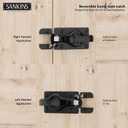 Swinging Shed Door Latch, Barn Door Latch for Interior & Exterior, Heavy Duty Gate Door Latch Shed Door Handle, Double Sided Gate Latch for Wooden Fence, Shed Door, Vinyl, Metal Gates