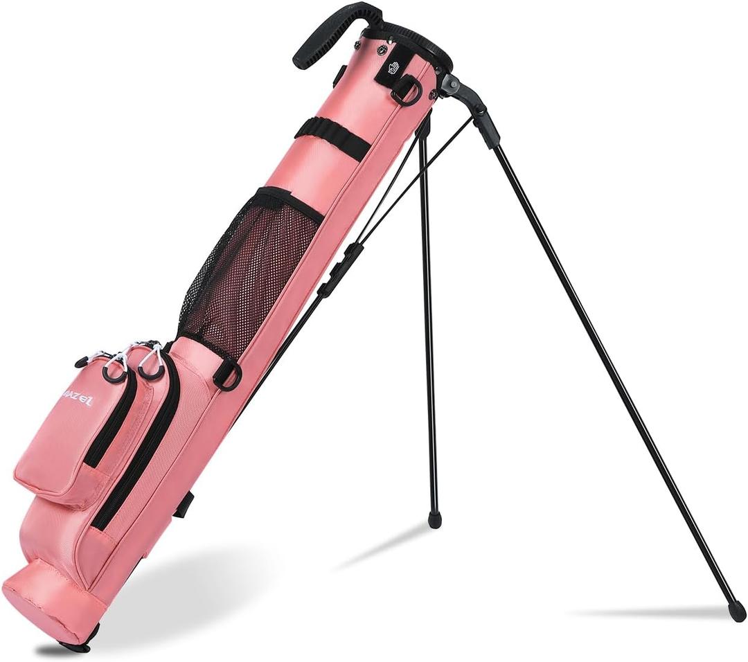 MAZEL Lightweight Golf Bag for Men Easy to Carry Golf Clubs Bag with Shoulder Strap,Pitch n Putt Golf Stand Bag for Driving Range,Par 3 and Executive Courses - Fit Up to 8 Clubs