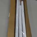 2 Pack White Tension Curtain Rod for Windows 28 to 48 inch, Adjustable Expandable Pressure Spring Curtain Rod No Drilling, 7/8" Curtain Rod for Bedroom Doorway Closet Door